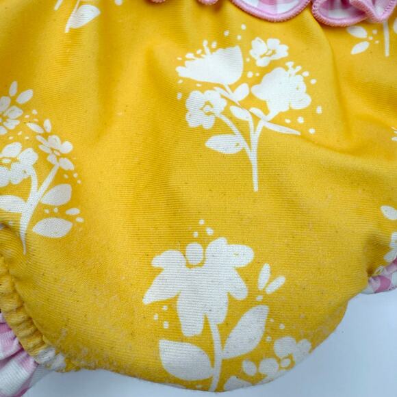 SweetHoney Floral Rash Guard Ruffle Swimsuit, size 3 - Picture 5 of 6